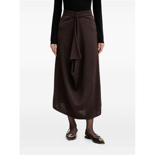Liviana Conti gonna drappeggiata venus - marrone