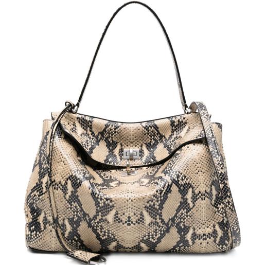Balenciaga borsa a spalla rodeo media - toni neutri