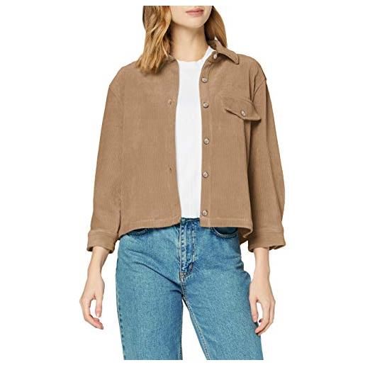 SPARKZ COPENHAGEN - camicia da donna in velluto a coste salvia m