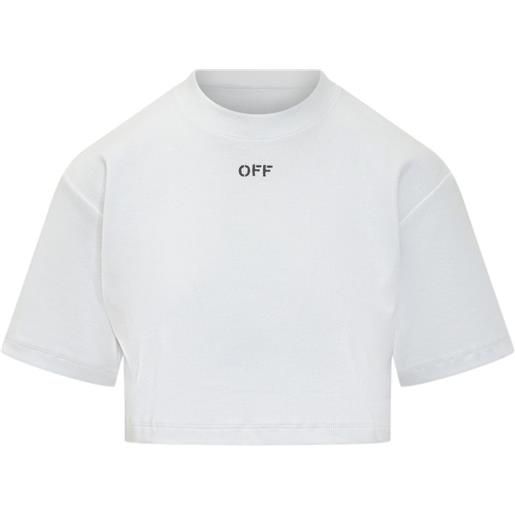Off-White t-shirt con stampa off - bianco