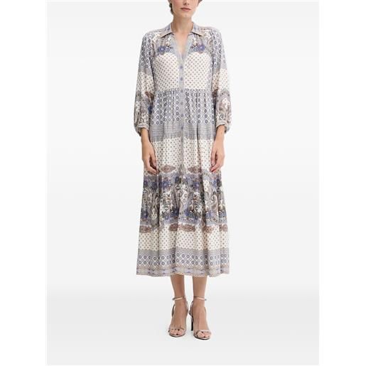 Hale Bob abito lungo zora a fiori - blu