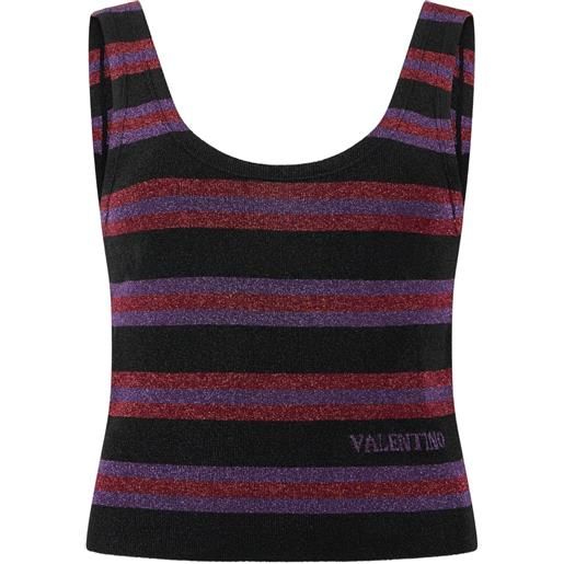 Valentino Garavani canotta smanicata con scollo rotondo - nero