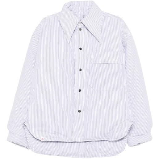 Charles Jeffrey Loverboy piumino a righe - bianco