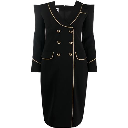 Moschino abito teddy bear con spalle scoperte - nero