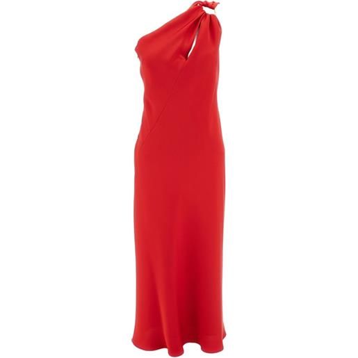 Max Mara abito midi monospalla - rosso