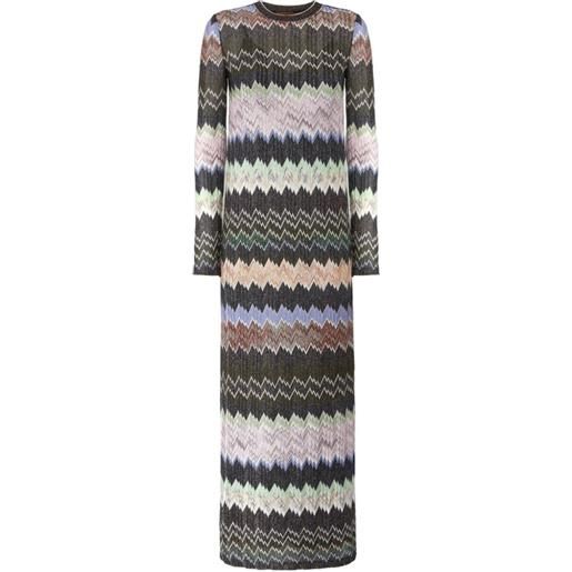 Missoni abito con motivo a zigzag - nero