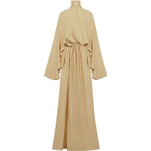 Taller Marmo abito lungo sundance con scollo all'americana - giallo