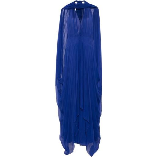 Alberta Ferretti abito lungo - blu