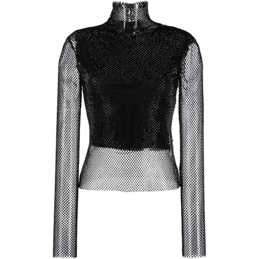 Sportmax top con strass - nero