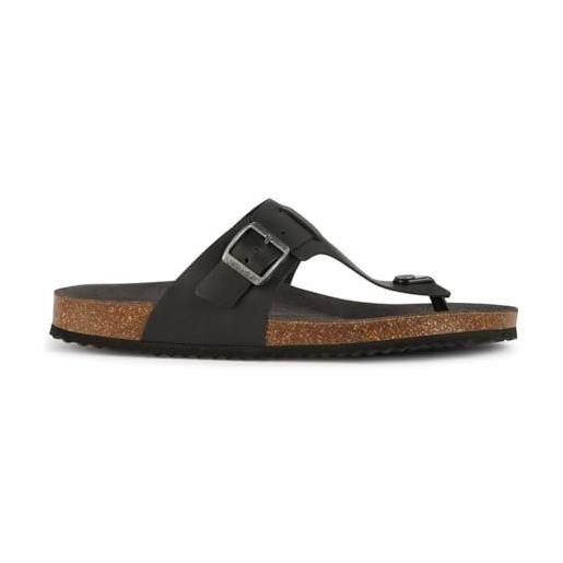 Geox herren u sandal ghita dflip-flop, nero, 43 eu
