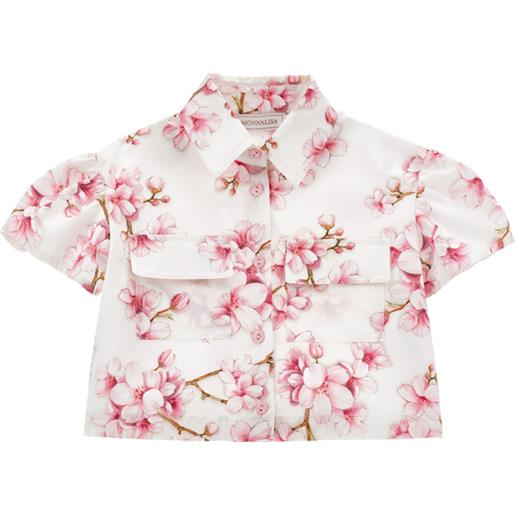 Monnalisa camicia cotone con tasconi