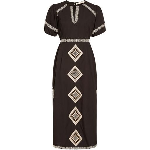 Marie Oliver abito corto con scollo a v - nero