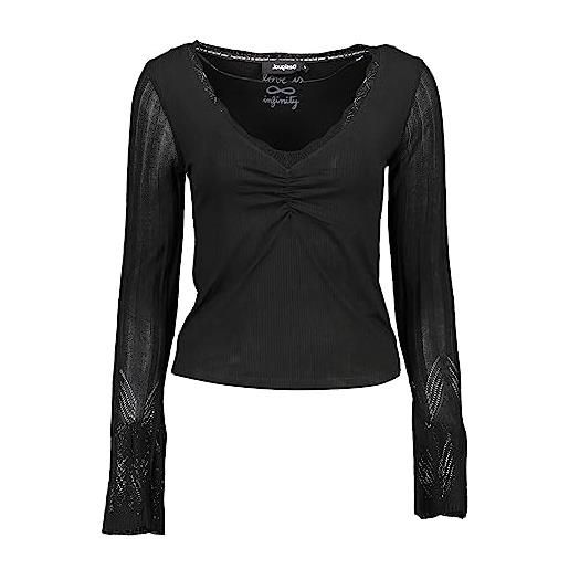 Desigual Blusa Donna A Maniche Lunghe - Maglietta Dal Design Unico E Colorato - 2