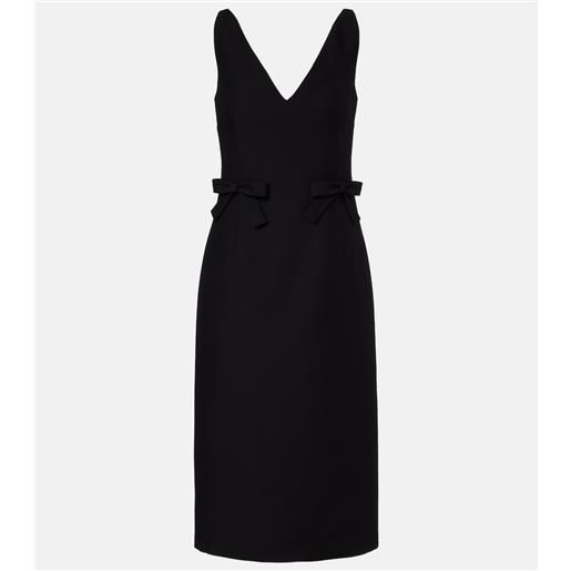 Valentino abito corto in crepe couture con fiocco