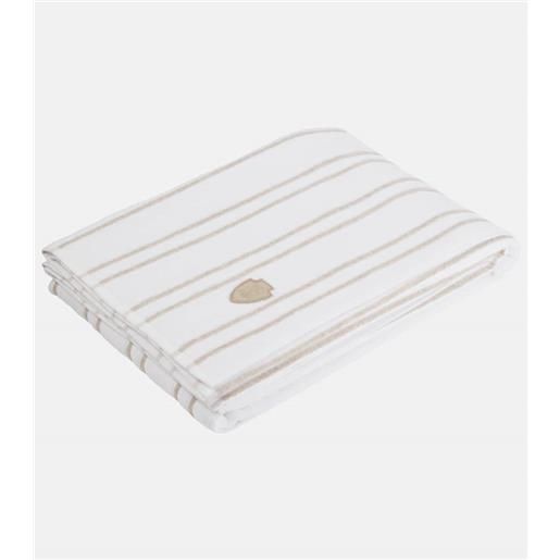 Brunello Cucinelli telo mare in spugna di cotone a righe