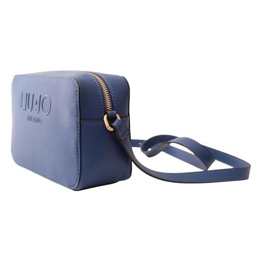 Liu Jo borsa halona tracolla m con logo in rilievo aa5153 e0087 nero