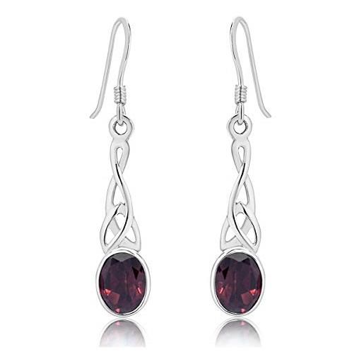 Orecchini con chiusura in argento sterling 925 Gennaio