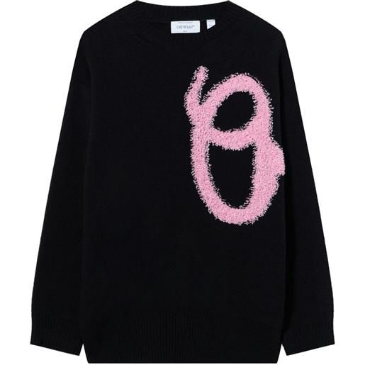 Off-White maglione girocollo - nero