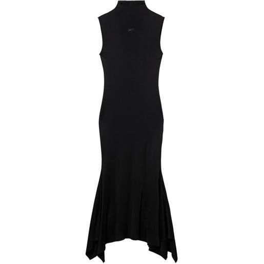 Off-White abito smanicato a collo alto - nero