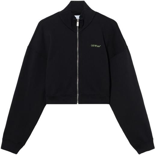 Off-White maglione con zip - nero