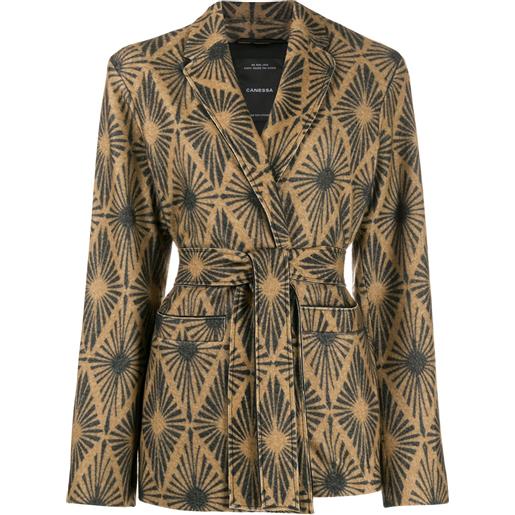 Canessa blazer con stampa - toni neutri