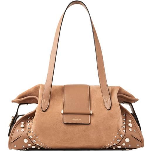 Jimmy Choo borsone bar medio - marrone