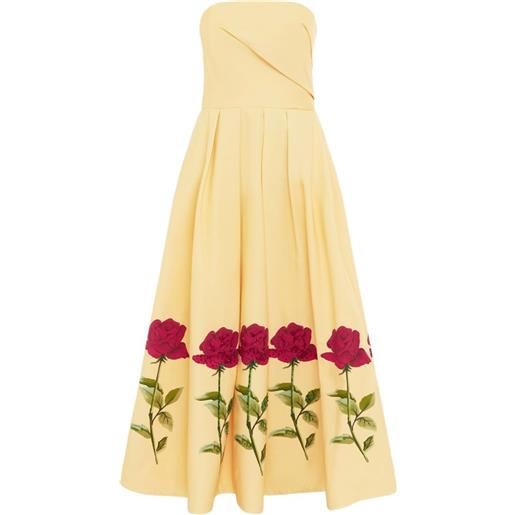 Leo Lin abito senza spalline - giallo