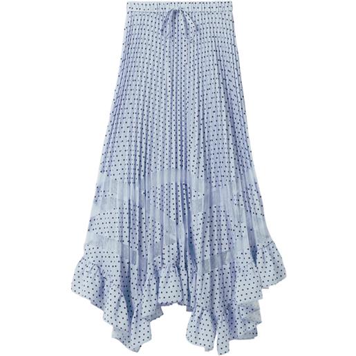 Claudie Pierlot gonna midi a pois - blu