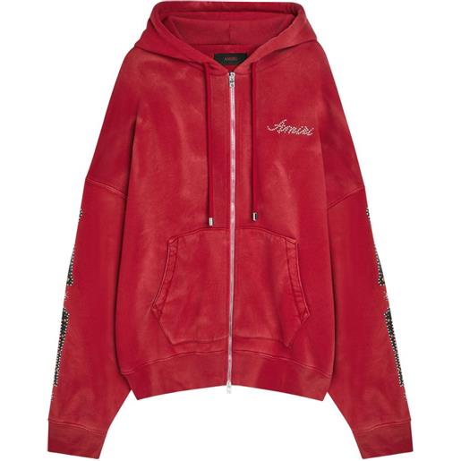 AMIRI felpa con zip - rosso