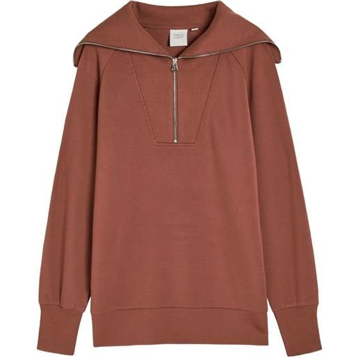 Varley maglione xina con zip - marrone