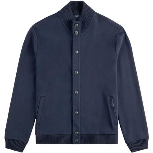 Fay cardigan a coste con abbottonatura - blu