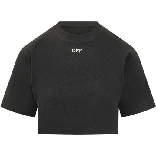 Off-White t-shirt con stampa off - nero