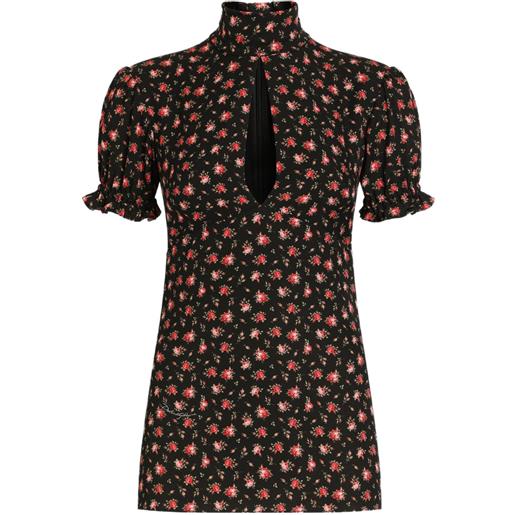 Dolce & Gabbana blusa a fiori - nero
