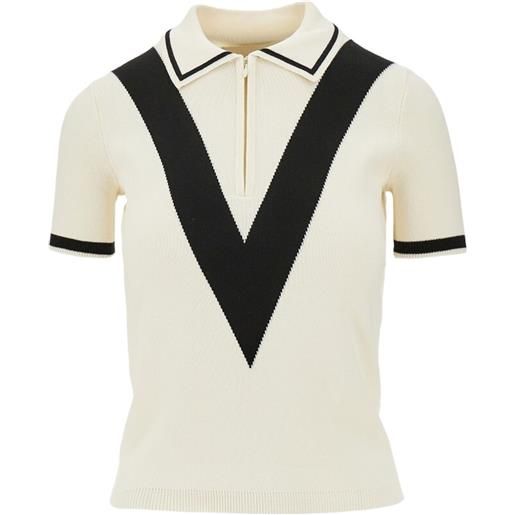Valentino Garavani polo in cotone - toni neutri
