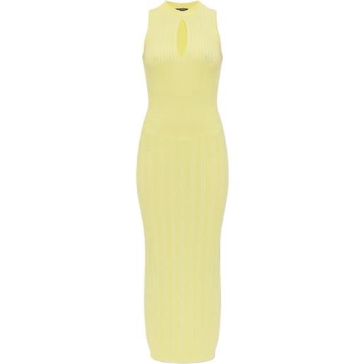 Balmain abito a coste - giallo