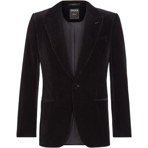 Zegna blazer con bottoni - nero