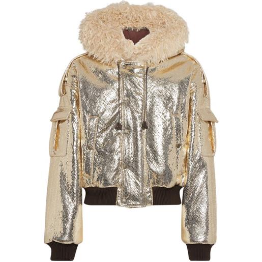 DSQUARED2 bomber imbottito paradise - oro