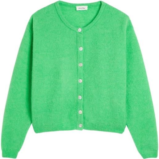 American Vintage cardigan vitow con bottoni - verde