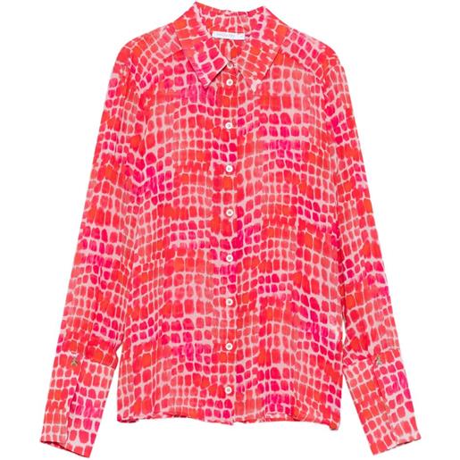 Patrizia Pepe camicia con stampa - rosso