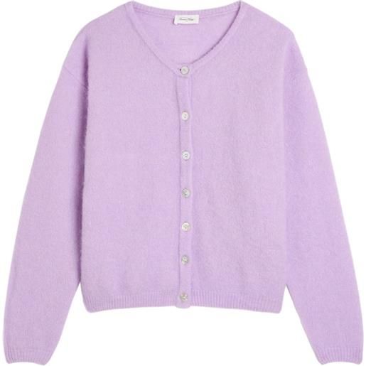 American Vintage cardigan con scollo a v - viola