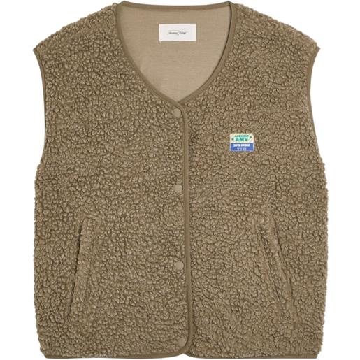 American Vintage gilet hoktown con bottoni - toni neutri