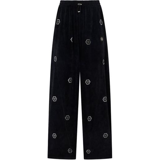 Philipp Plein pantaloni sportivi con logo - nero