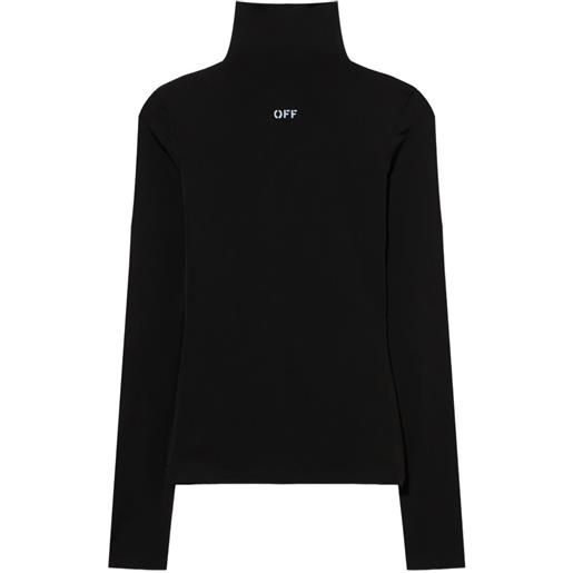 Off-White maglione off stamp - nero