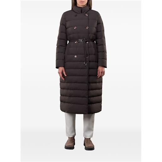 Moorer cappotto doppiopetto raely con cintura - marrone
