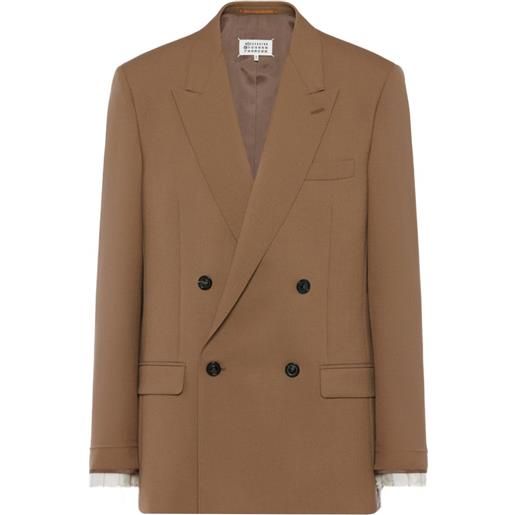 Maison Margiela giacca doppiopetto - marrone