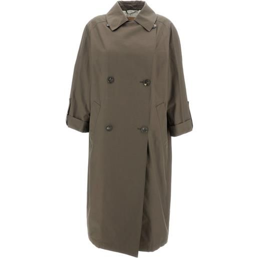 Max Mara trench con maniche stile kimono - verde