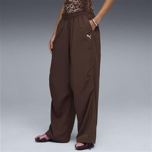 PUMA pantaloni da corsa t7 da donna, abbigliamento, marrone, s