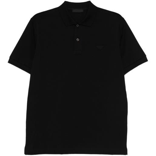 Prada polo con colletto classico - nero