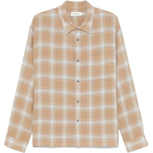 FRAME camicia con motivo tartan - toni neutri