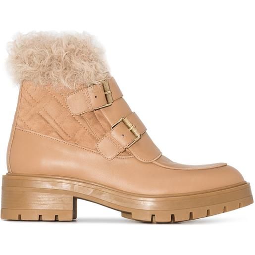 Aquazzura stivali con fibbia ryan - toni neutri